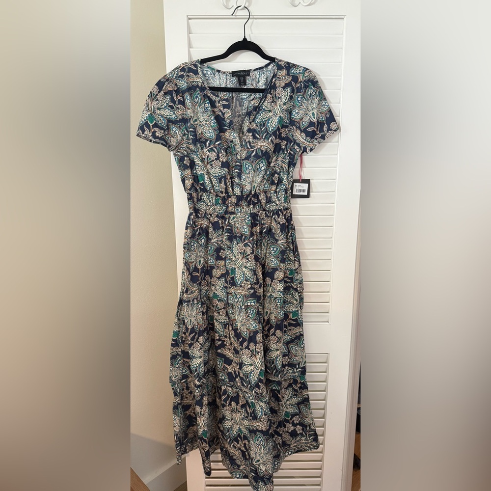 Cynthia Rowley Blue and Green Floral Fabric